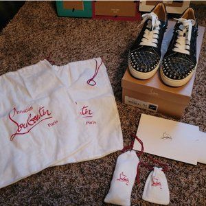 Christian Louboutin Vieira 2 blk/glitter sneakers